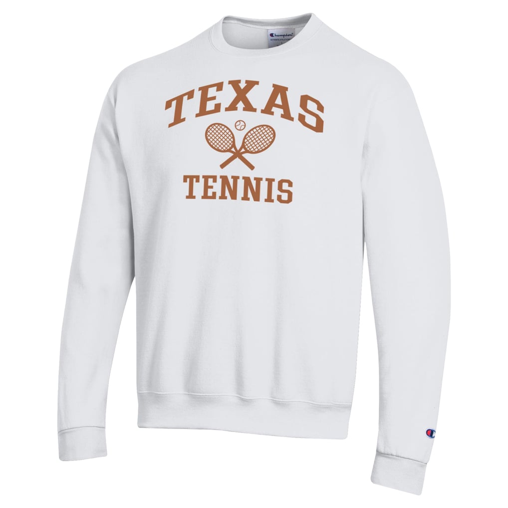  Texas Longhorns Champion Powerblend Pullover Crewneck Sweatshirt - White